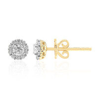 Gouden oorbellen met VVS1 Diamanten (G)