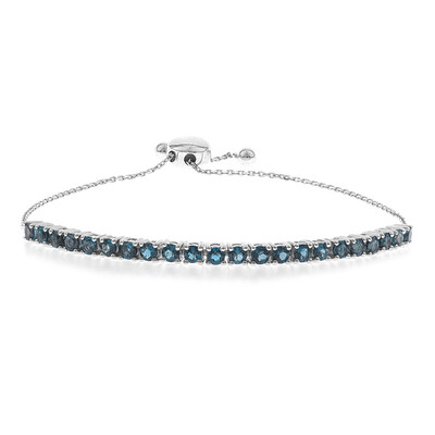Gouden armband met Londen-blauwe topaasstenen