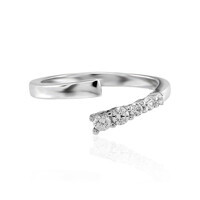 Zilveren ring met zirkonen