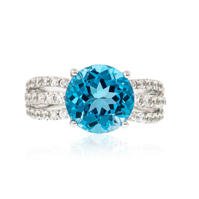 Zilveren ring met een Marambaia-topaas