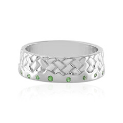 Zilveren ring met Tanzania Tsavorieten (de Melo)