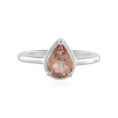 Zilveren ring met een Perzik Mystieke Topaas
