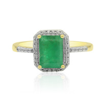 Gouden ring met een Zambia-smaragd
