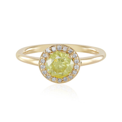 Gouden ring met een sfaleriet (AMAYANI)
