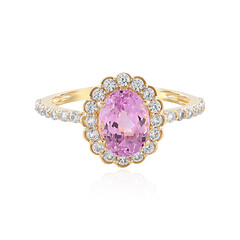 Gouden ring met een kunziet