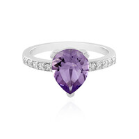 Zilveren ring met een lavendel amethist
