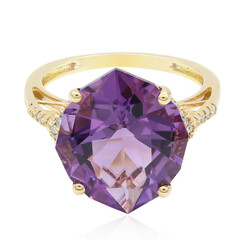 Gouden ring met een amethist