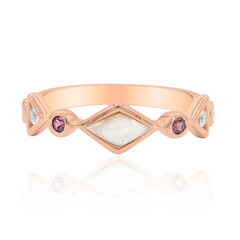Zilveren ring met een parelmoer