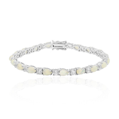 Zilveren armband met Welo-opalen