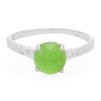 Zilveren ring met een keizerlijk chrysopraas