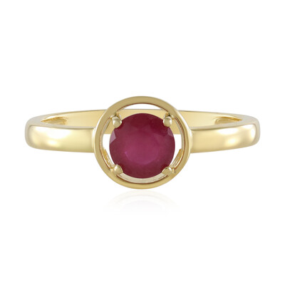Zilveren ring met een Madagaskar Robijn