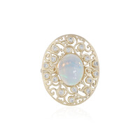 Gouden ring met een Welo-opaal (Ornaments by de Melo)