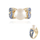 Zilveren ring met een Witte zoetwater kweekparel (Adela Silber)