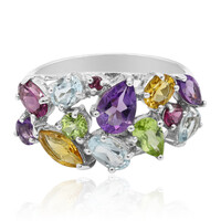 Zilveren ring met een amethist