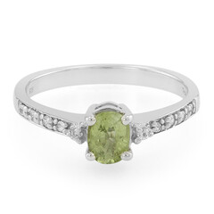 Zilveren ring met een Paraiba toermalijn