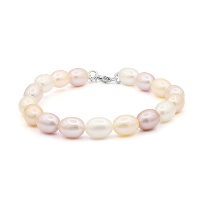 Zilveren armband met zoetwater kweekparels (TPC)