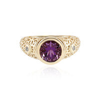 Gouden ring met een Uruguay amethist (Ornaments by de Melo)
