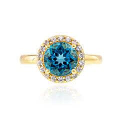 Zilveren ring met een Marambaia-topaas
