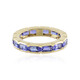 Gouden ring met AAA tanzanieten (de Melo)