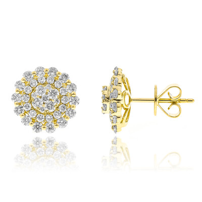 Gouden oorbellen met I1 (H) Diamanten (CIRARI)