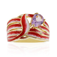 Zilveren ring met een lavendel amethist