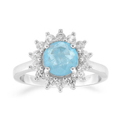 Zilveren ring met een Pastelblauwe Kwarts