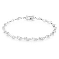 Zilveren armband met zirkonen