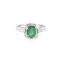 Zilveren ring met een Zambia-smaragd