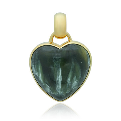 Zilveren hanger met een serafiniet