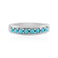 Zilveren ring met Sleeping Beauty Turkooisen