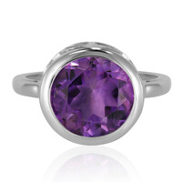 Zilveren ring met een amethist