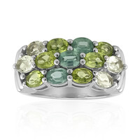 Zilveren ring met Munt Kyanieten