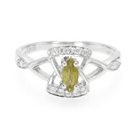 Zilveren ring met een koper toermalijn