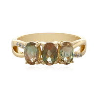 Gouden ring met Oregon zonnestenen
