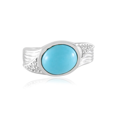 Zilveren ring met een Sleeping Beauty Turkoois