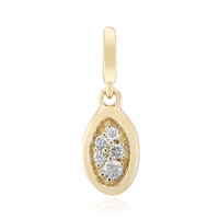 Gouden hanger met een Diamant SI1 (G)