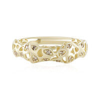 Gouden ring met I2 Champagne Diamanten (Ornaments by de Melo)