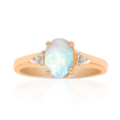 Gouden ring met een AAA Welo-opaal