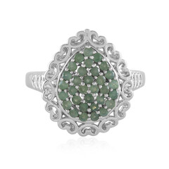 Zilveren ring met alexandrieten