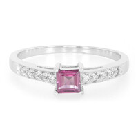 Zilveren ring met een Rajasthan rhodoliet