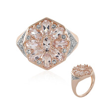 Zilveren ring met morganieten