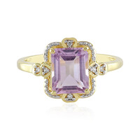 Zilveren ring met een lavendel amethist