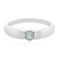 Zilveren ring met een hemel-blauwe topaas