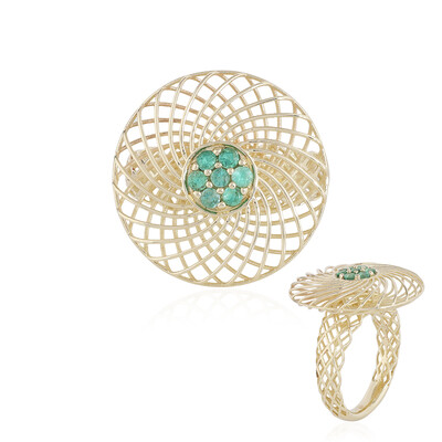 Gouden ring met Colombiaanse smaragden (Ornaments by de Melo)