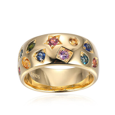 Zilveren ring met een amethist (Adela Gold)