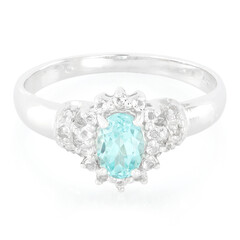 Zilveren ring met een Blauwe apatiet