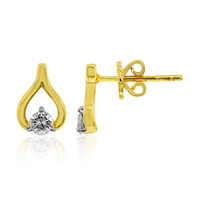 Gouden oorbellen met Diamanten SI1 (G)