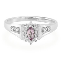 Zilveren ring met een roze koper toermalijn
