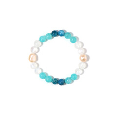 Armband met Perzik zoetwater kweekparels (Riya)