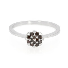 Zilveren ring met Fancy diamanten